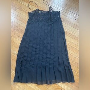 Vintage Sheer black  slip dress . Size small